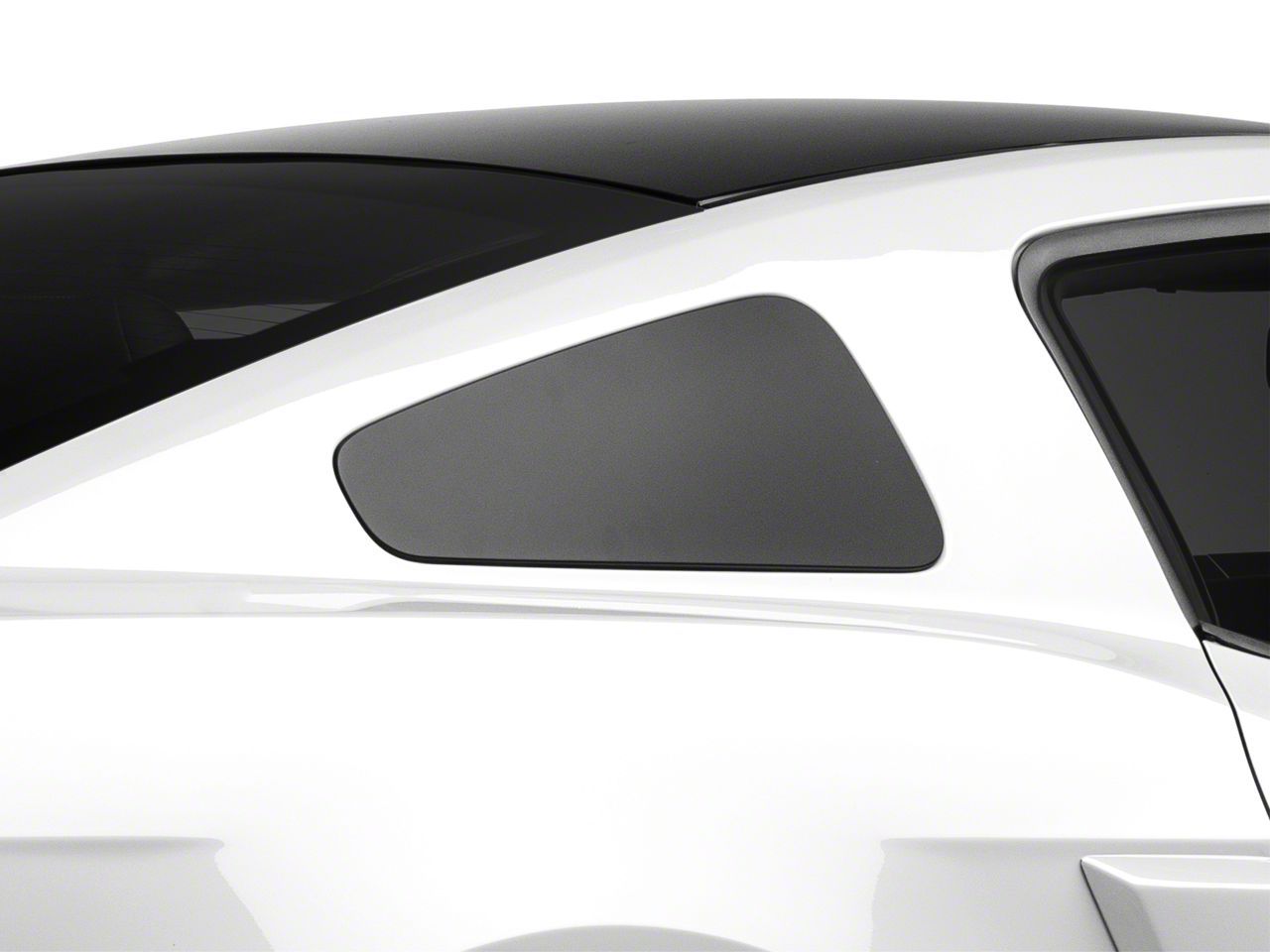 MMD GT350 Style Window Covers - Matte Black (10-14 All)