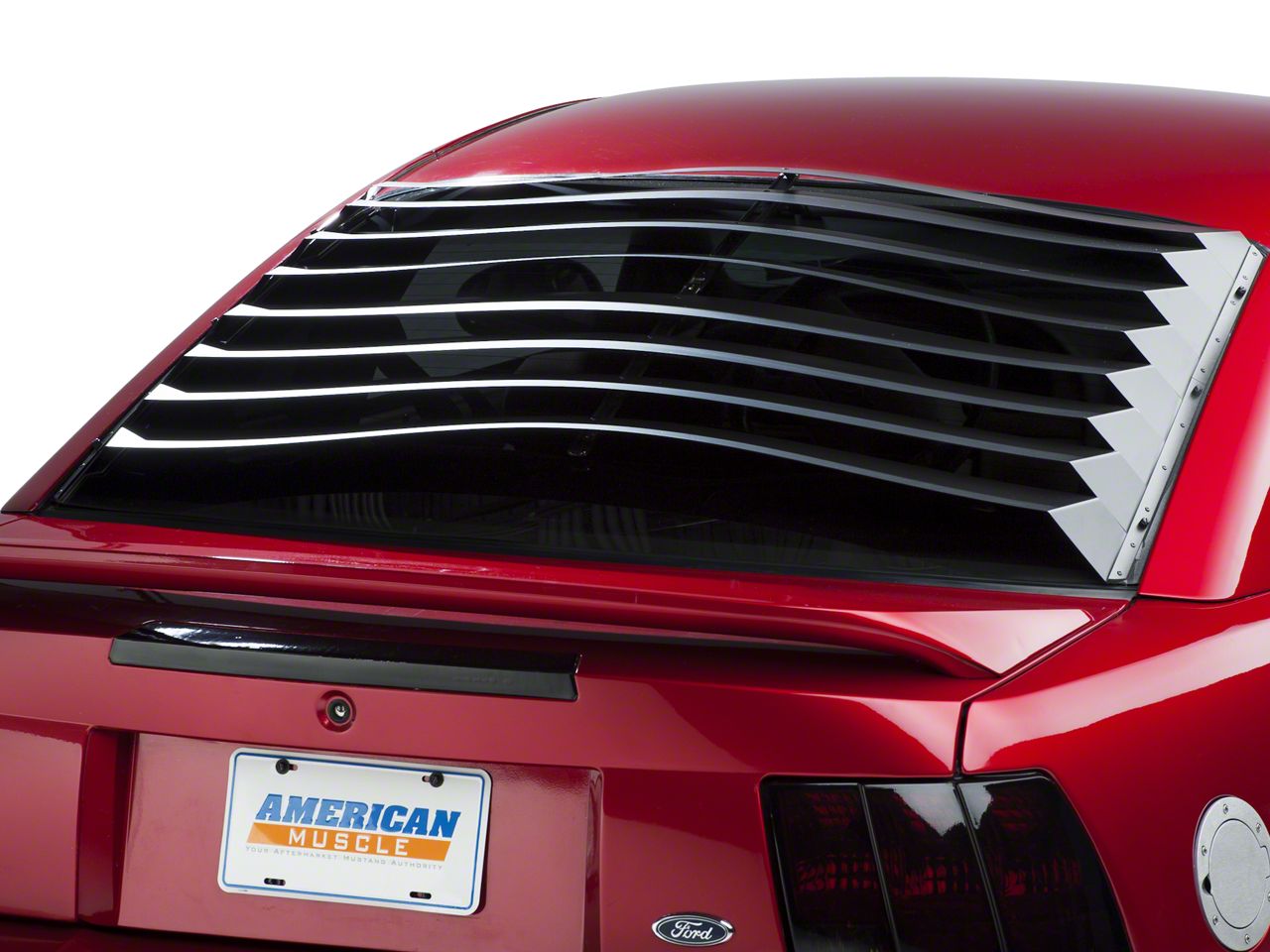 Rear Window Louvers - Smooth Aluminum (94-04 All)