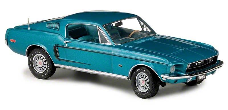 Diecast 1/24 Scale 1968 Fastback Mustang GT - Franklin Mint Limited Edition