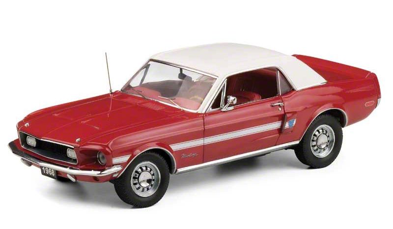 Diecast 1/24 Scale 1968 High Country Special Mustang - Franklin Mint Limited Edition