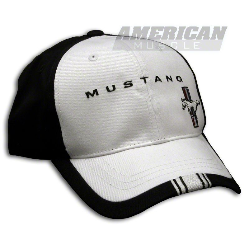 Tri-Bar Pony Hat - Black and White