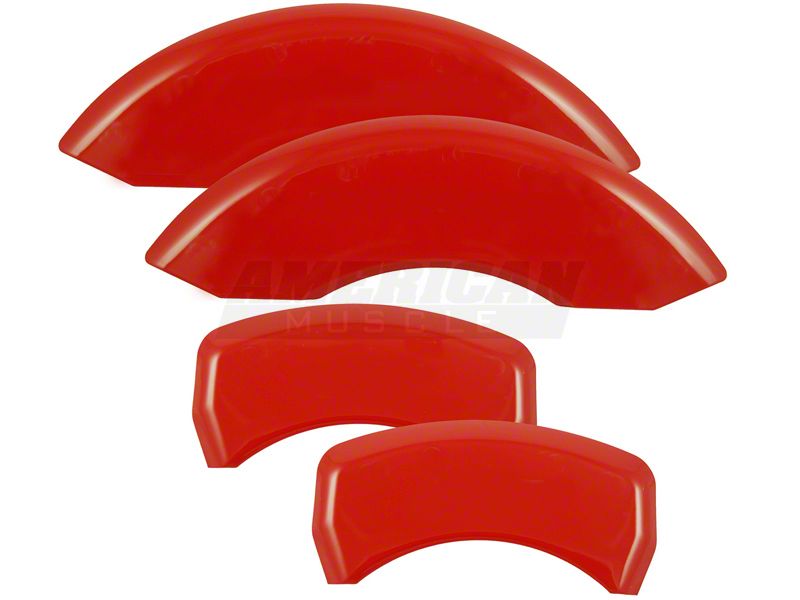 MGP Mustang Caliper Covers w/o Logo (Set of 4) - Red (05-10)