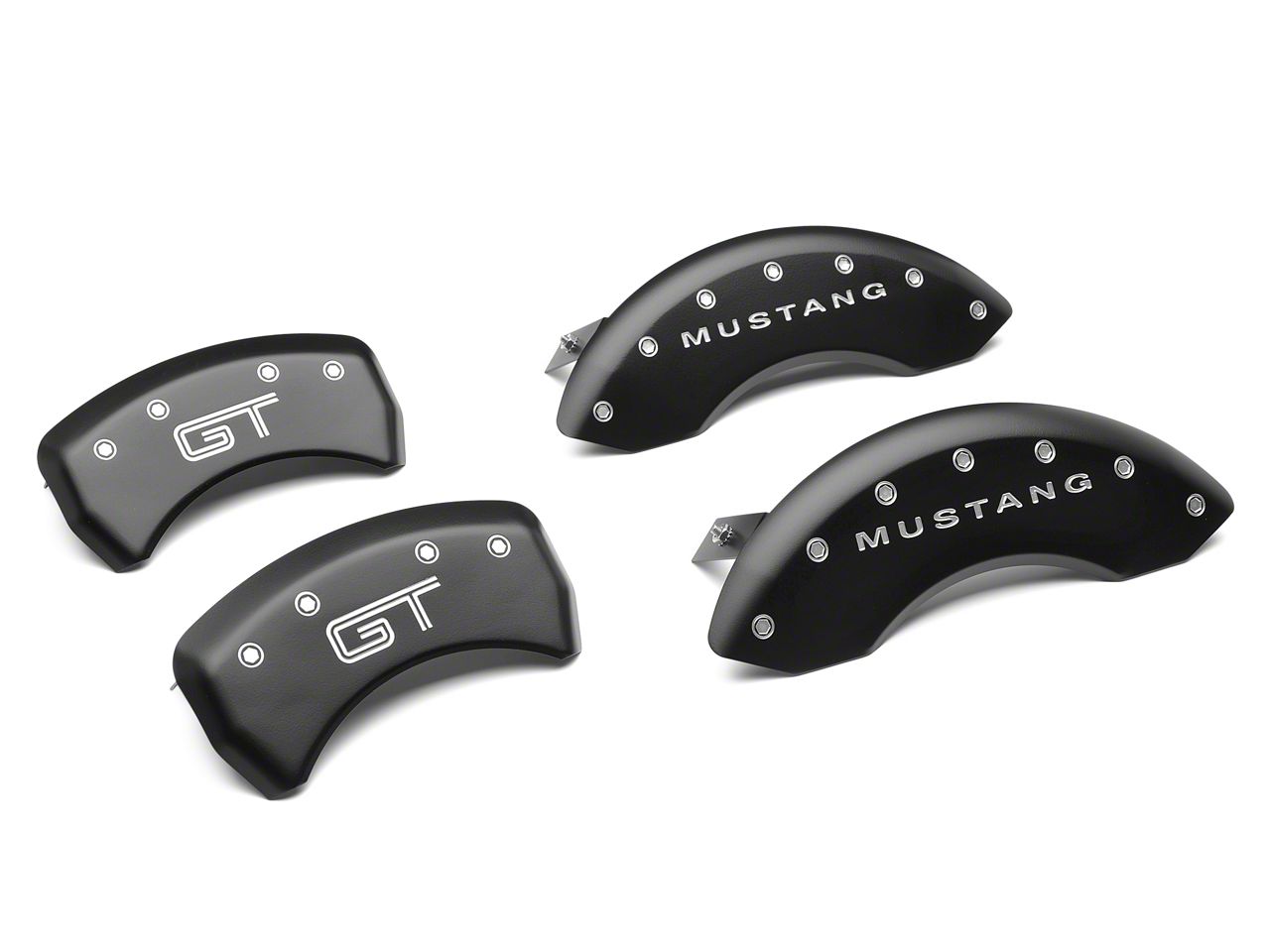 MGP Matte Black Caliper Covers w/ GT Logo - Front & Rear (05-10 GT, V6)