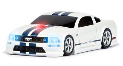 Road Mice Mustang Wireless Computer Mouse (White/Blue)