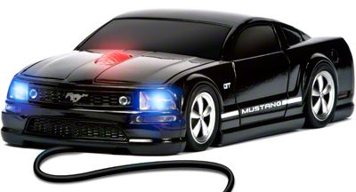 Road Mice Mustang Wired Computer Mouse - Black