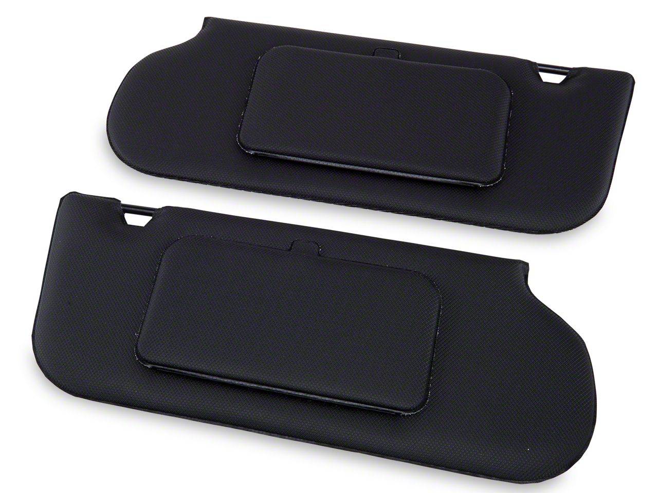 TMI Vinyl Sun Visors w/ Mirrors- T-Top/Sunroof - Black (85-93 All)