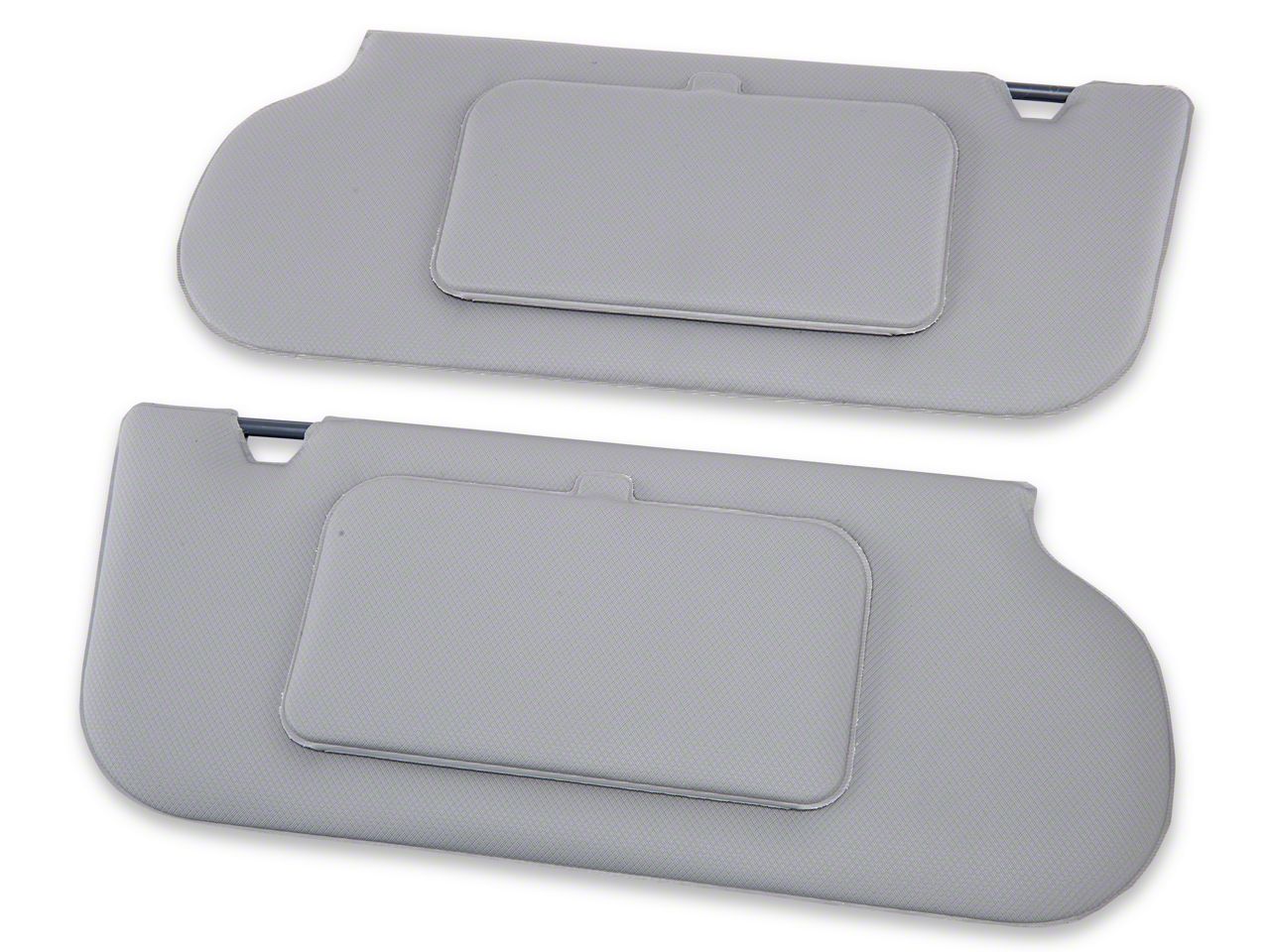 TMI Vinyl Sun Visors w/ Mirrors- T-Top/Sunroof - Smoke Gray (85-93 All)