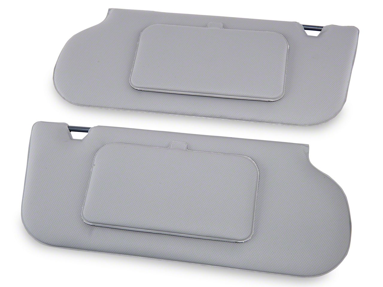 TMI Vinyl Sun Visors w/ Mirrors- T-Top/Sunroof - Titanium Gray (85-93 All)