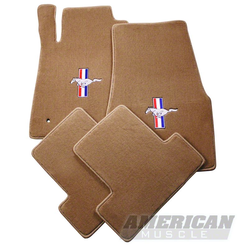 Parchment Floor Mats - Pony Logo (05-10 All)