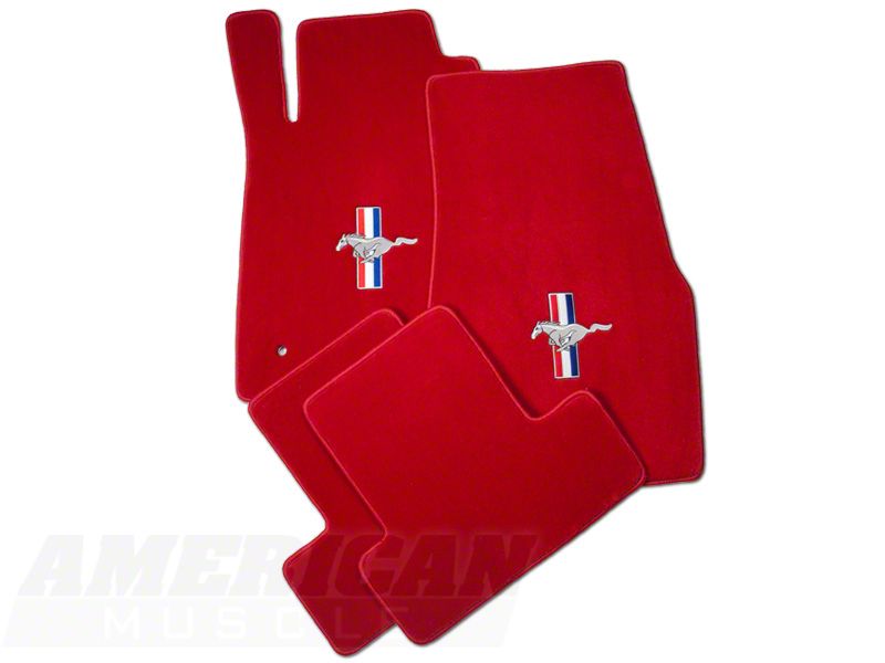 Red Floor Mats - Pony Logo (05-10 All)