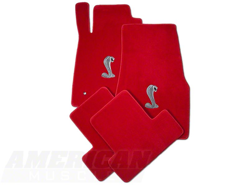 Red Floor Mats - Cobra Logo (05-10 All)