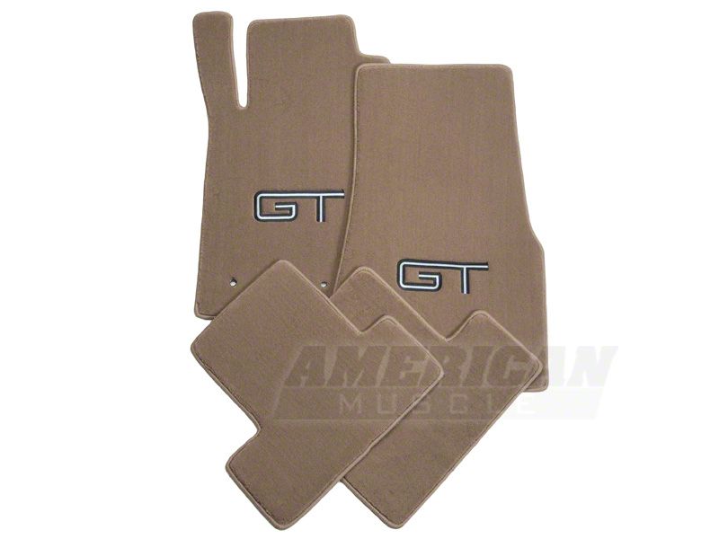 Parchment Floor Mats - Silver & Black GT Logo (05-10 All)