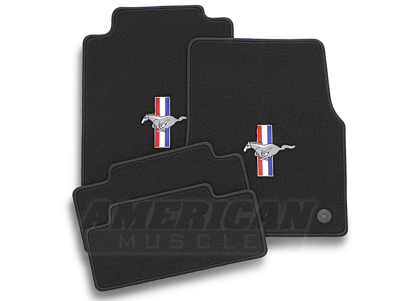Dark Charcoal Floor Mats - Pony Logo (13-14 All)