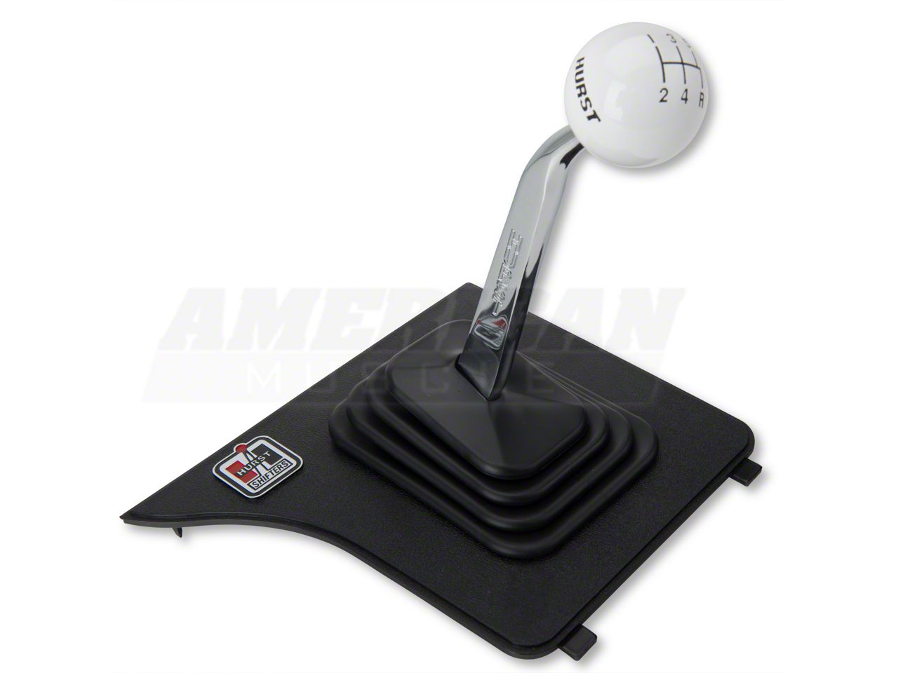 Hurst Competition Shifter Handle - White Knob (83-86 All)
