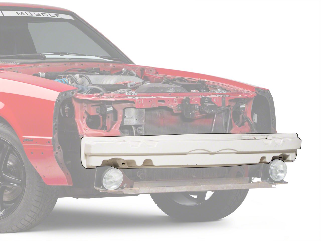 Front Bumper Reinforcement Support (87-93 All; Excludes Cobra)