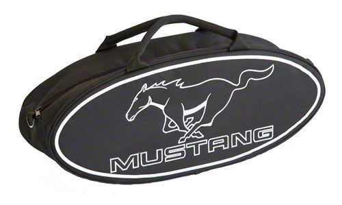 Black Running Pony Canvas Tote Bag