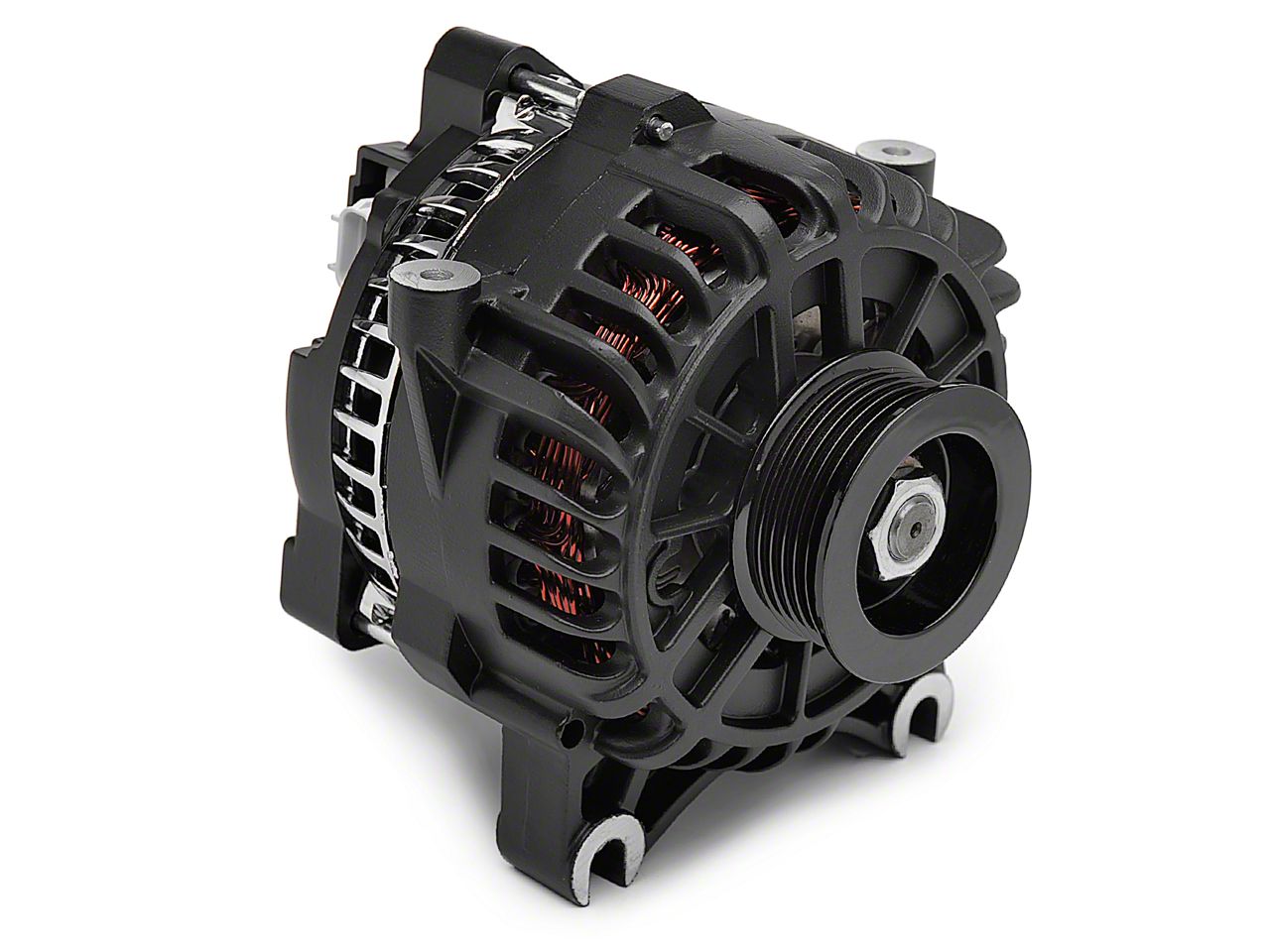 PA Performance Alternator - 130 Amp Flat Black (05-08 GT)