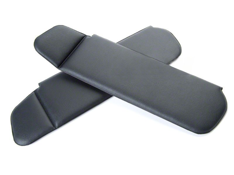 Vinyl Sun Visors - Convertible - Black (83-93 All)