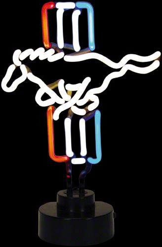 Mustang Neon Table Top Sign