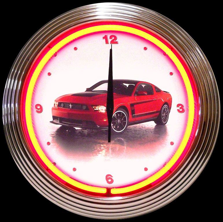 Boss 302 Neon Wall Clock