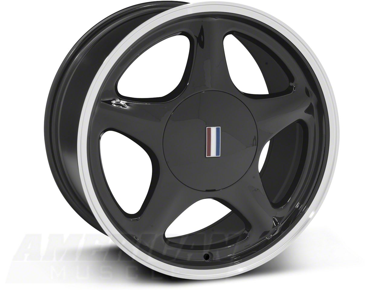 Black Pony Wheel w/Machined Lip - 17x9 (94-04 All)