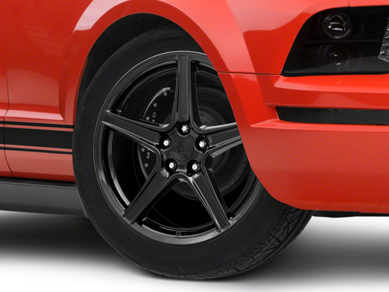 Black Saleen Style Wheel 19x8.5 (05-14 All)