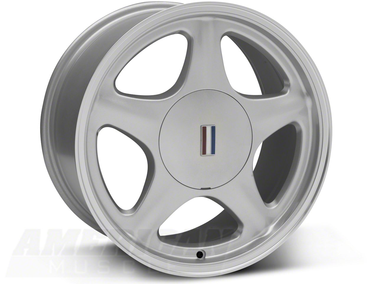 Silver Pony Wheel w/Machined Lip - 17x9 (94-04 All)