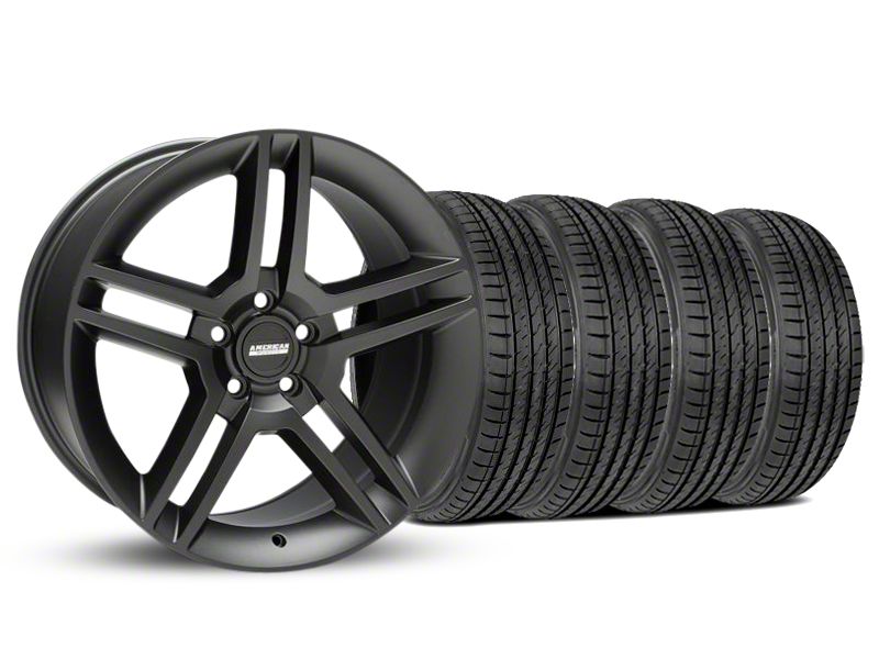 Matte Black 2010 Style GT500 Wheel & Sumitomo Tire Kit - 19x8.5 (05-14 All)