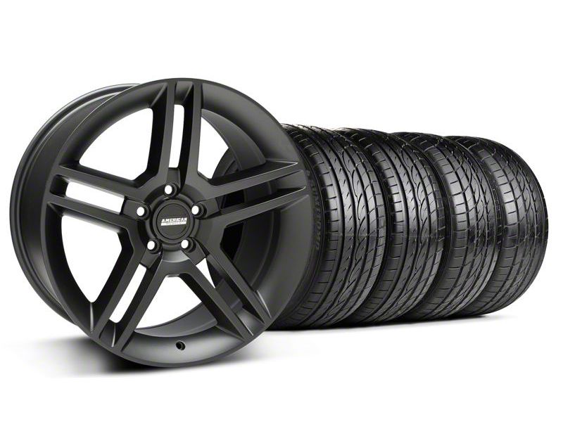 Matte Black 2010 Style GT500 Wheel & Sumitomo Tire Kit - 19x8.5 (94-04 All)