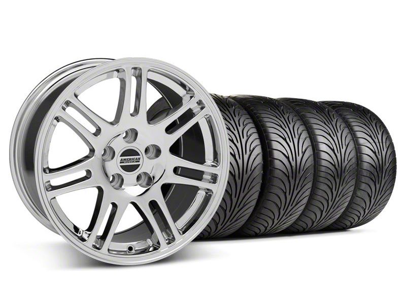 Staggered Chrome 10th Anniversary Style Wheel & Sumitomo Tire Kit - 18x9/10 (05-14 All)