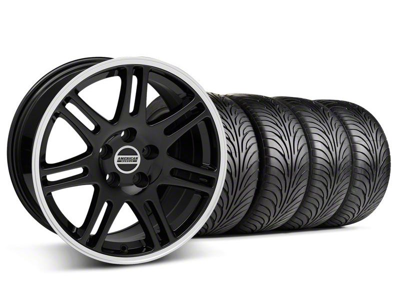 Staggered Black 10th Anniversary Style Wheel & Sumitomo Tire Kit - 18x9/10 (05-14 All)