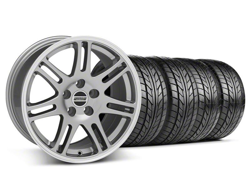 Staggered Anthracite 10th Anniversary Style Wheel & NITTO Tire Kit - 18x9/10 (94-98 All)