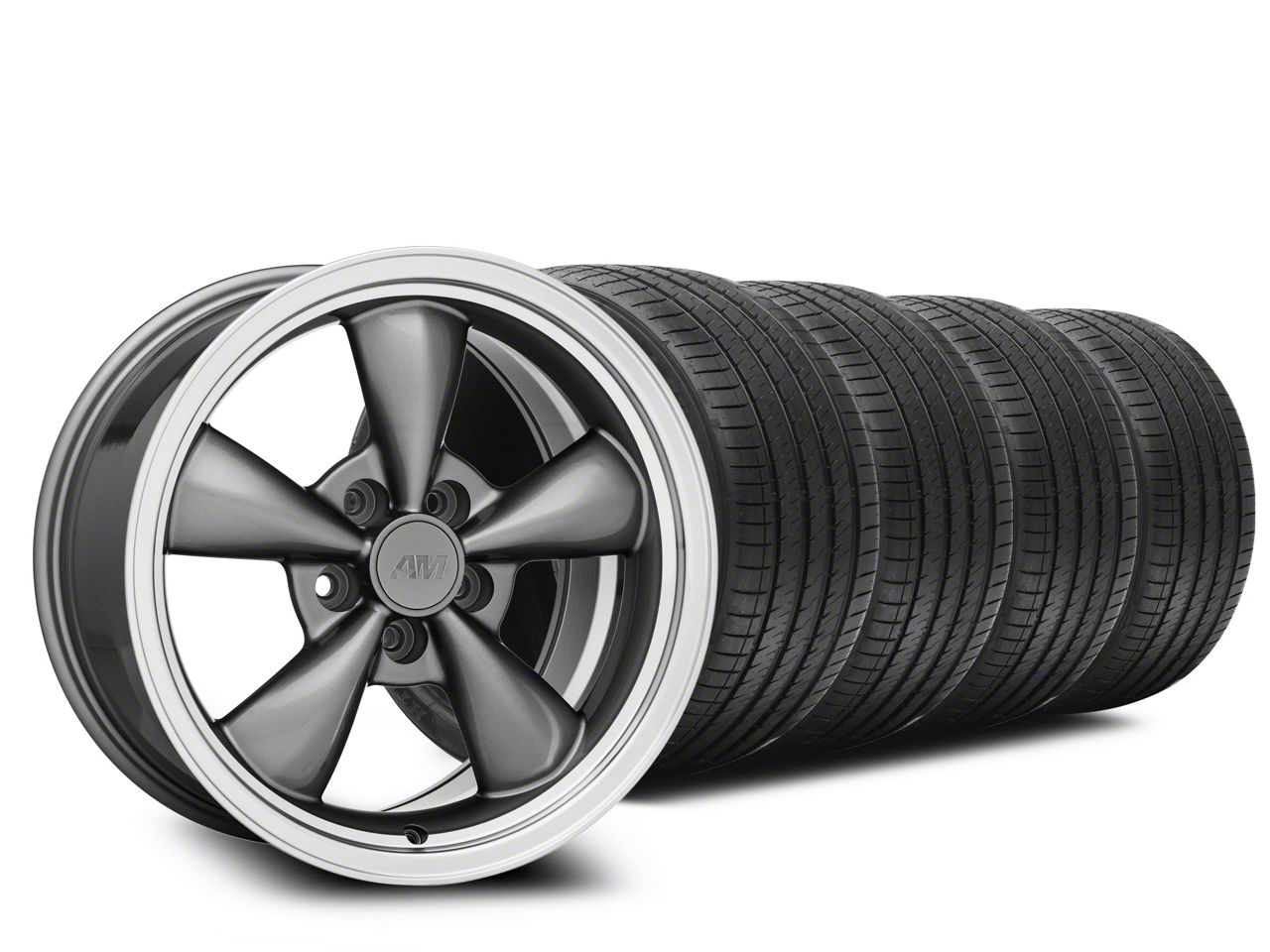 Anthracite Bullitt Wheel & Sumitomo Tire Kit - 17x8 (94-04)