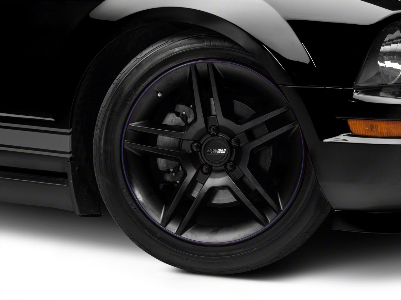 WheelBands Kit - Black w/ Royal Blue Insert (79-14 All)
