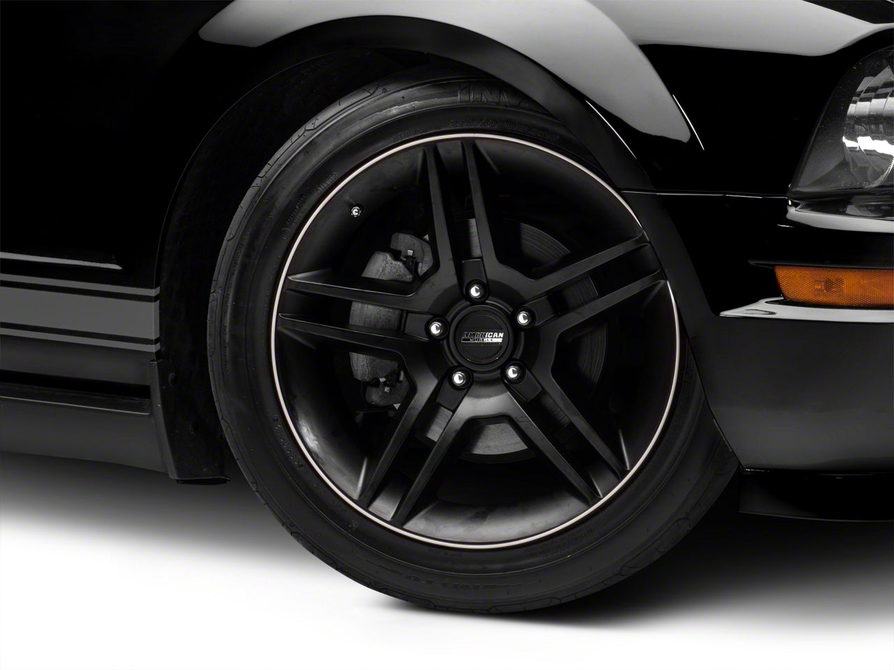 WheelBands Kit - Black w/ White Insert (79-14 All)