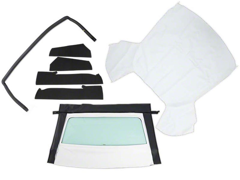 Convertible Top Resto Kit - White (85-90 All)