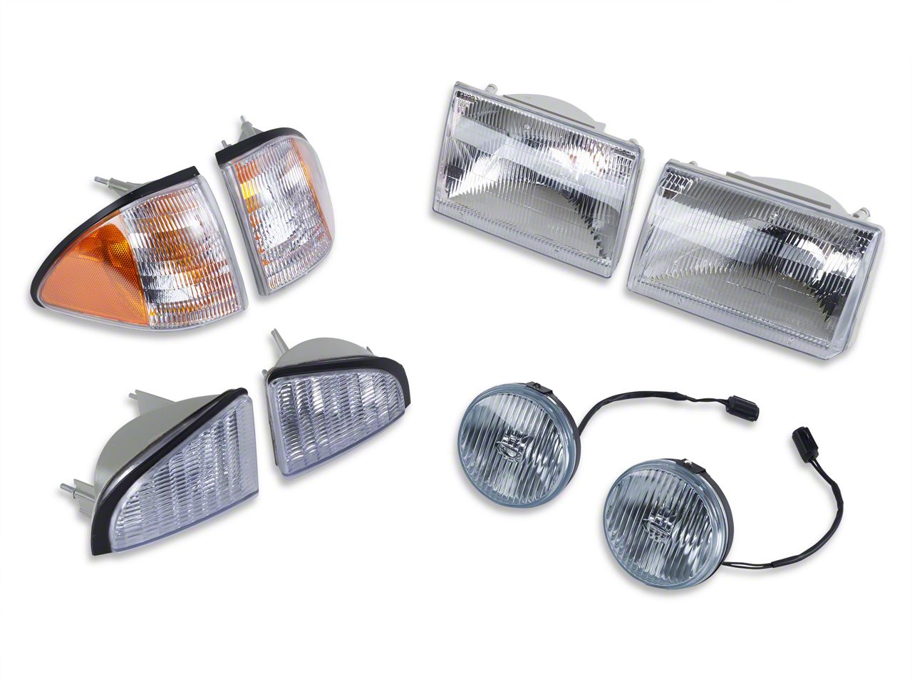 Headlight and Fog Light Kit (87-93 GT)