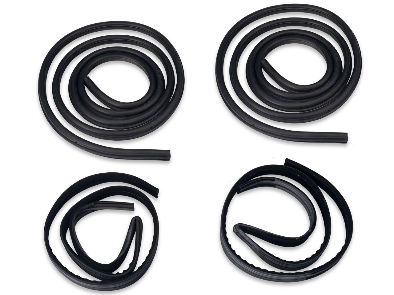 Door To Body & Window Run Channel Weatherstrip Kit - Coupe/Hatchback (79-93 All)
