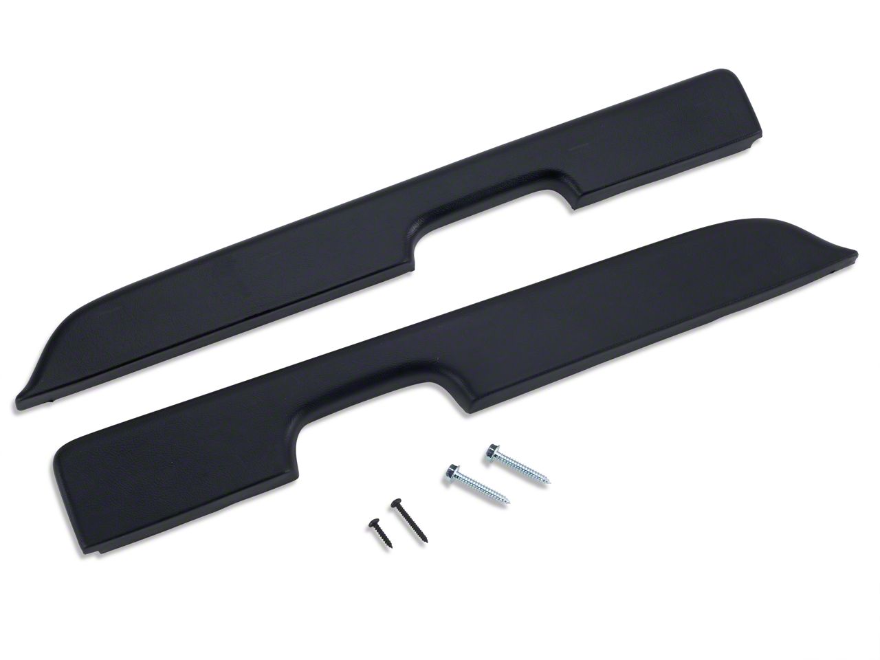 Black Door Armrest Pad Kit - Power Windows (87-93 All)