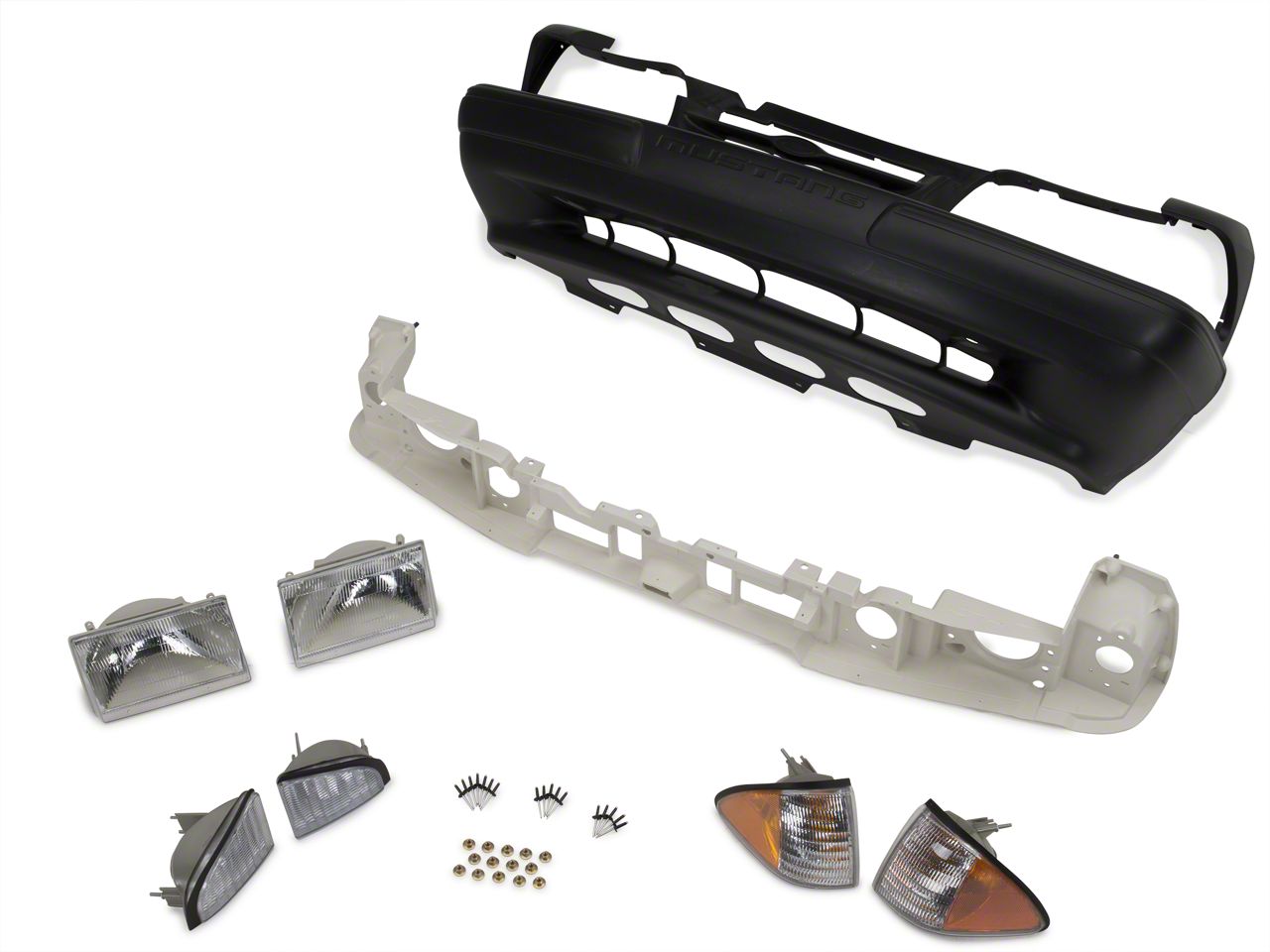 Front Bumper Cover and Headlight Kit (87-93 LX)