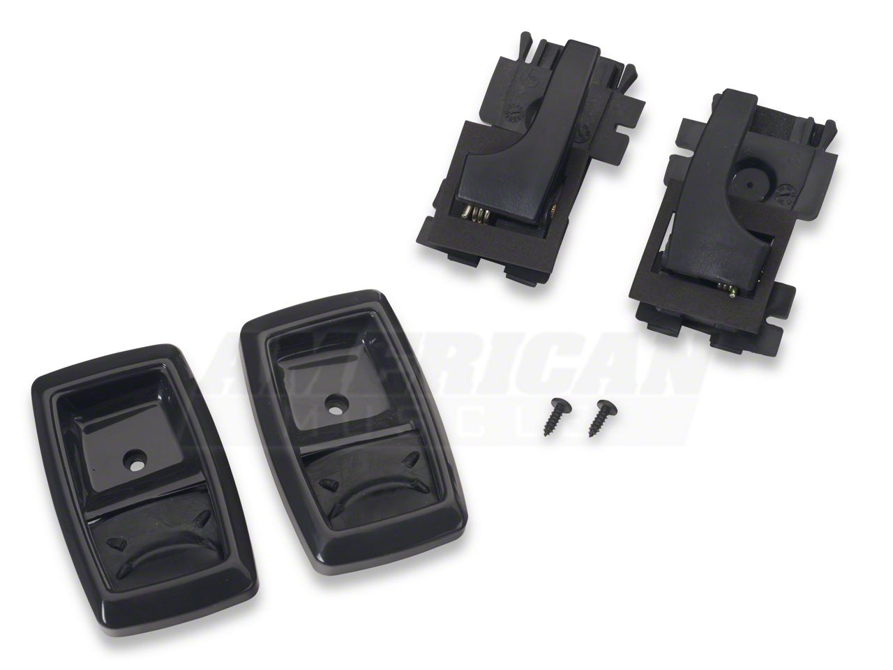 Interior Door Handle and Bezel Kit - Black (79-93 All)
