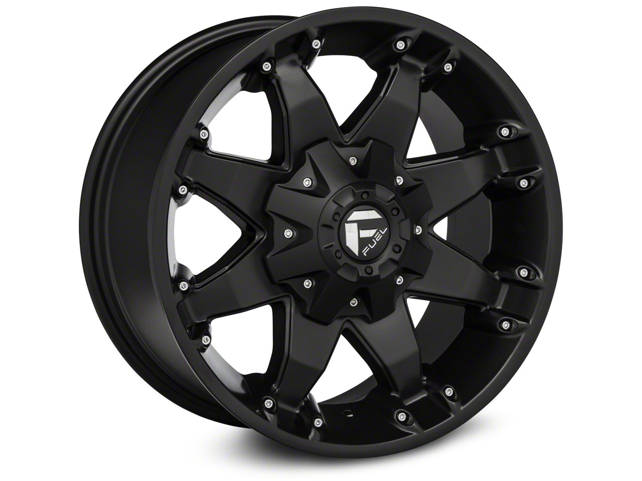 Fuel Wheels Wrangler Octane Matte Black 17x8.5 D5097852645 (8717 Wrangler YJ, TJ & JK) Free