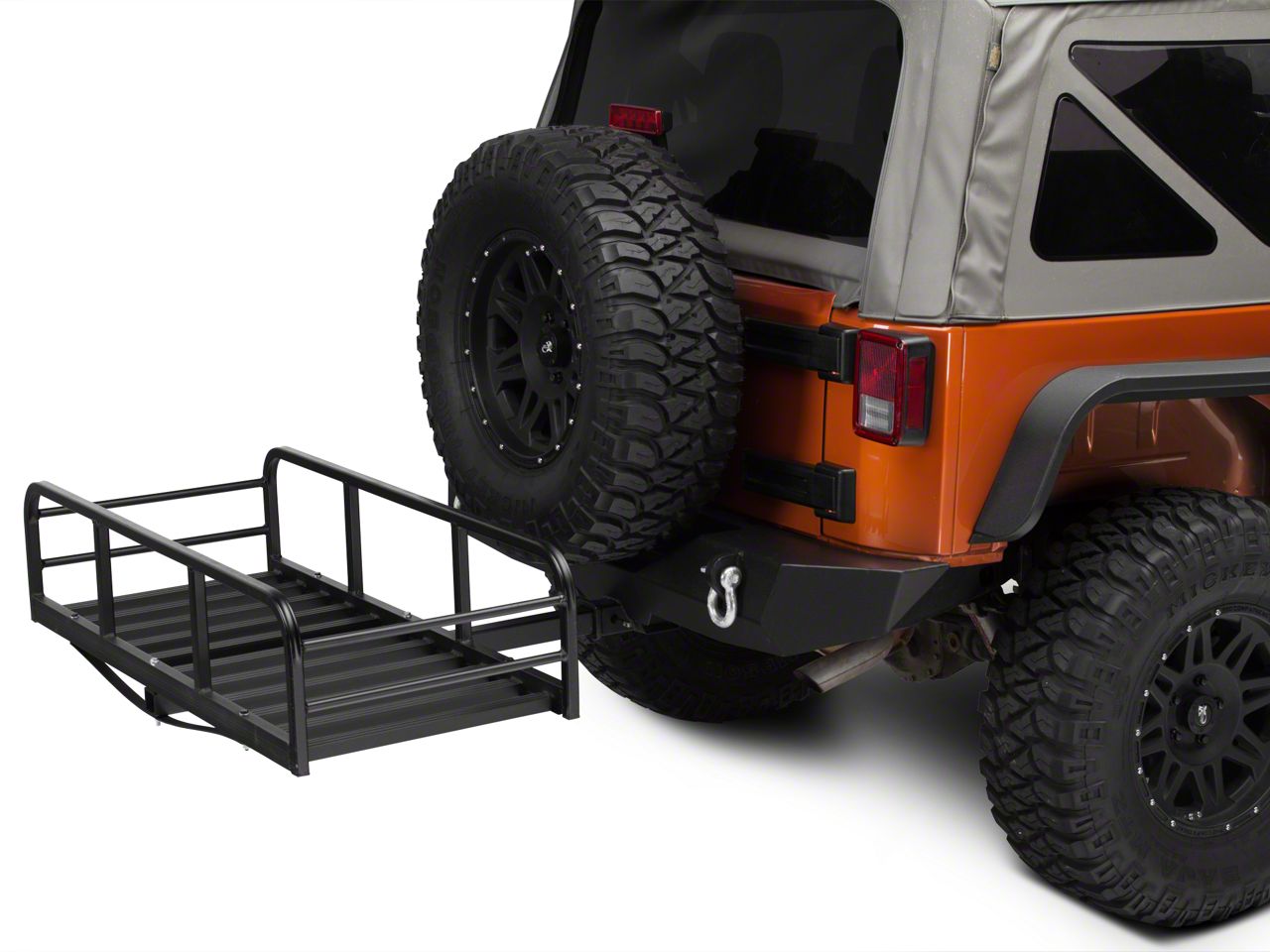 RedRock 4x4 Wrangler Rear Hitch Cargo Rack J101202 87 17 Wrangler YJ 