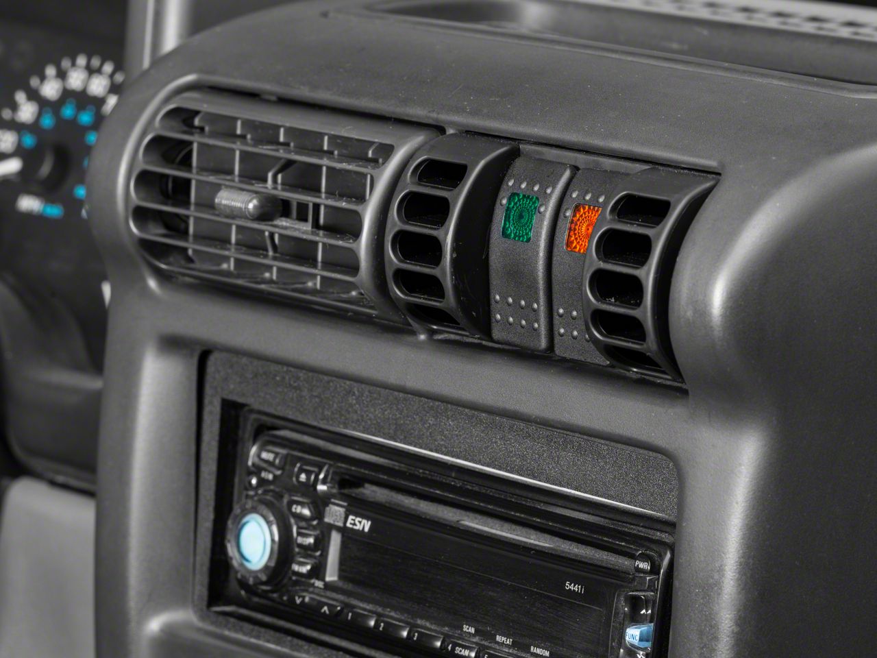 Daystar Vent rocker Wrangler switch panel KJ71032 (97-06 ... jeep wrangler unlimited stereo wiring diagram 