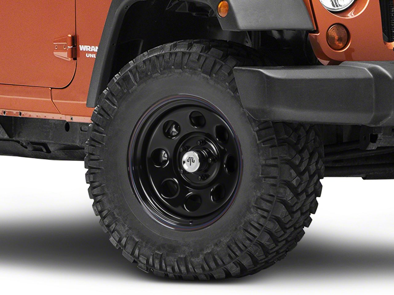 Mammoth 8 Black Wagon Wheel Edition Steel Wrangler Wheel - 17x9 J102801