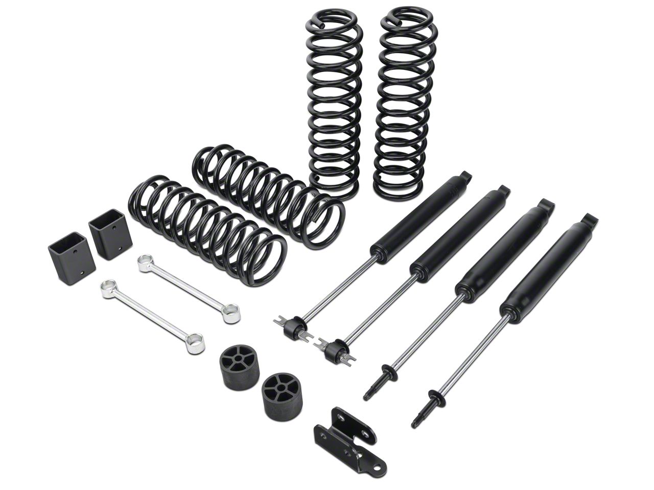 Zone Offroad Wrangler 3 Inch Suspension Lift Kit with Nitrogen Shocks