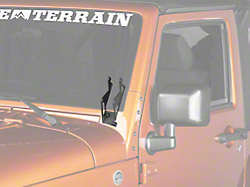 jk wrangler dual mount light brackets textured windshield rugged ridge semi redrock vertical 4x4 led