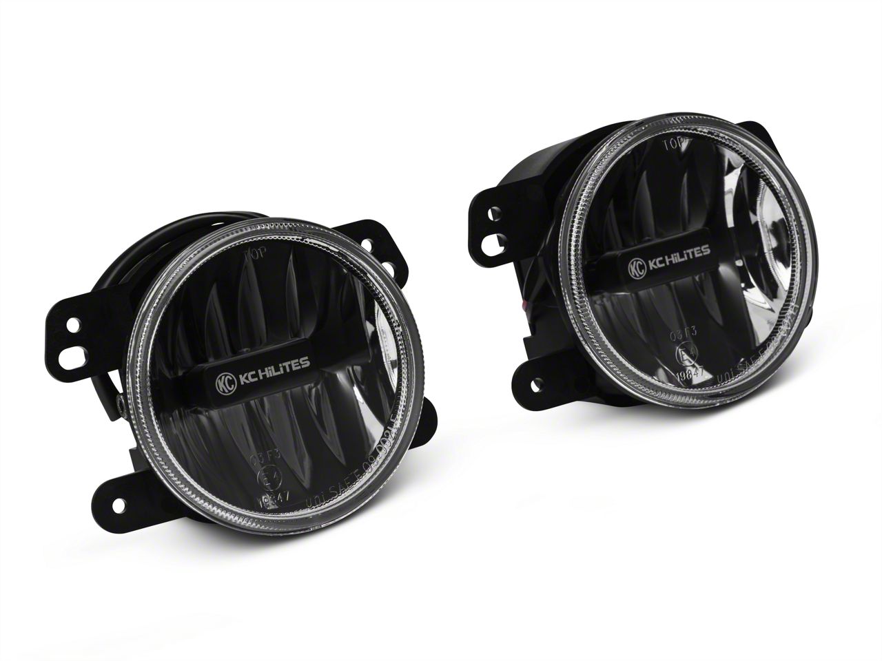 KC HiLiTES Wrangler Gravity LED G4 Amber Fog Sys SAE/ECE Pair 496 (07