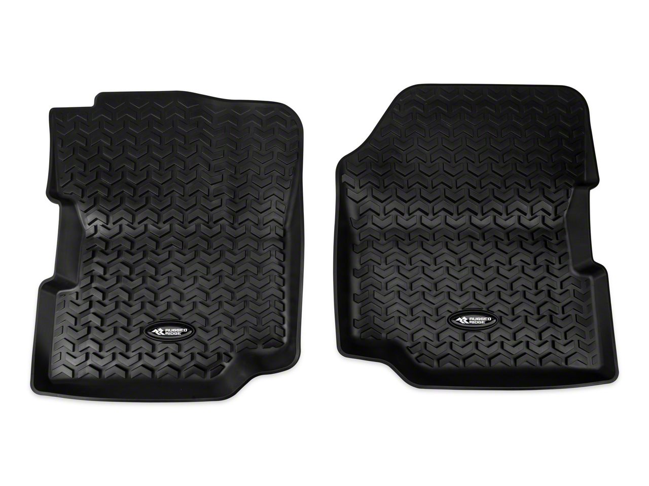 Rugged Ridge All Terrain Floor Liner - Front Pair, Black (87-95 Wrangler YJ)