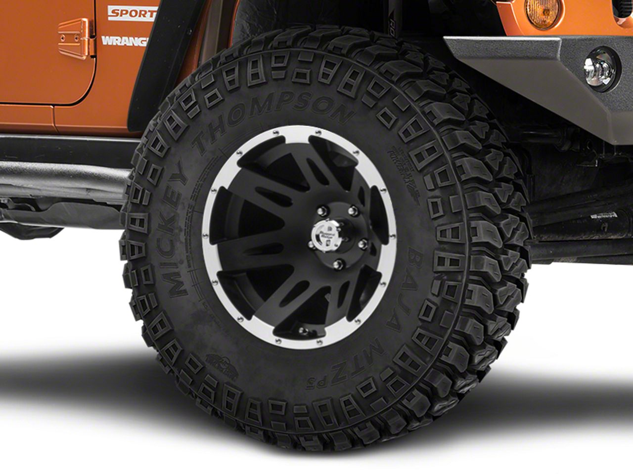 Rugged Ridge Aluminum Wheel, 17x9, Satin Black Machined, 5x5 (07-13 Wrangler JK)